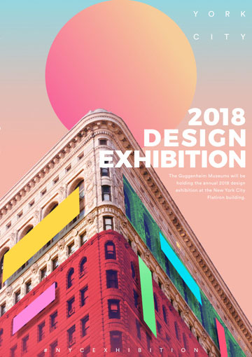 Design exhibition event posters