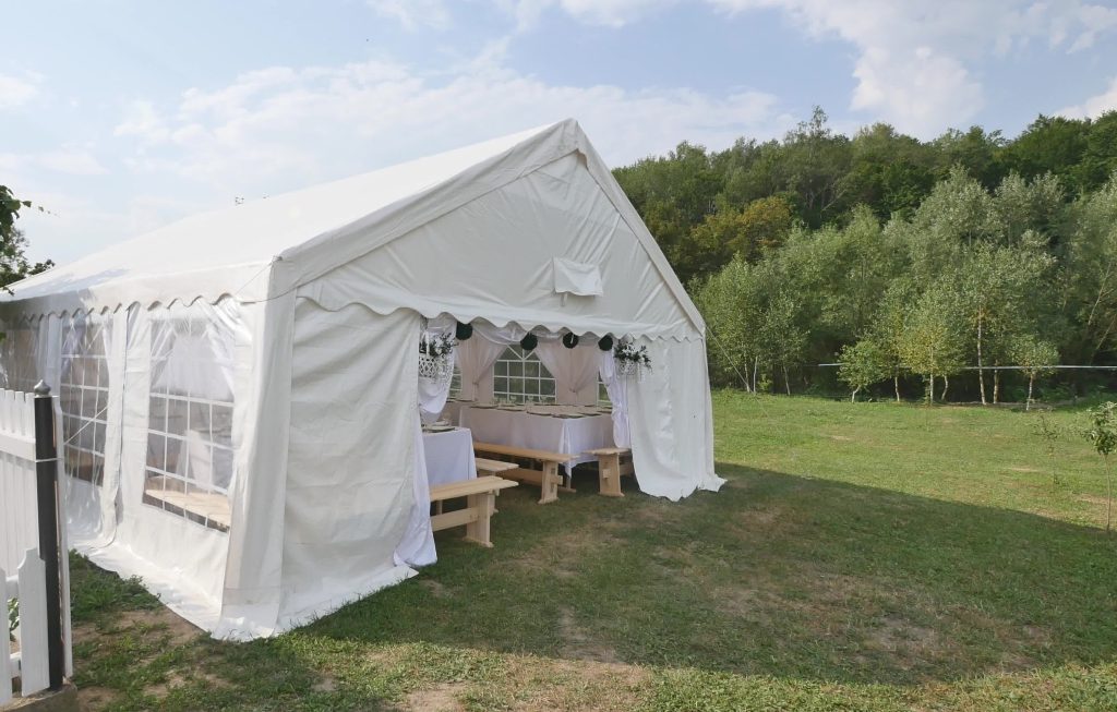 Swiss cottage tents