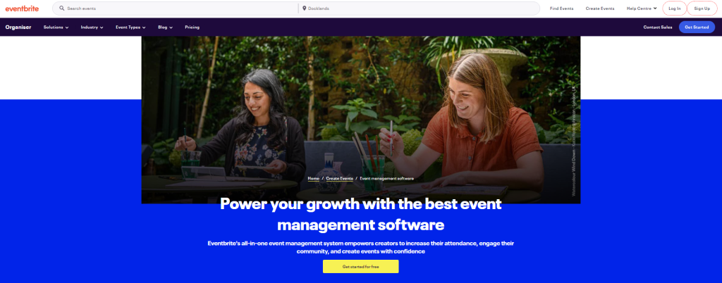 Eventbrite event management software