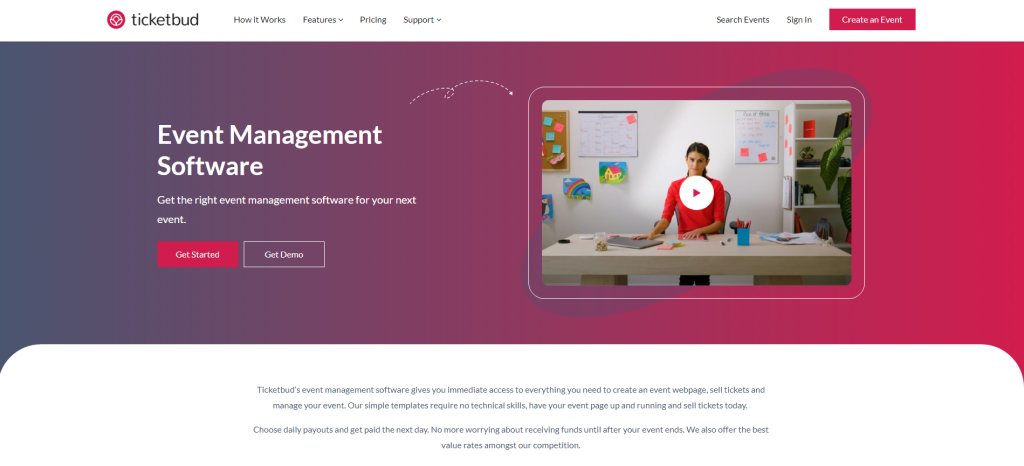 Ticketbud event management software