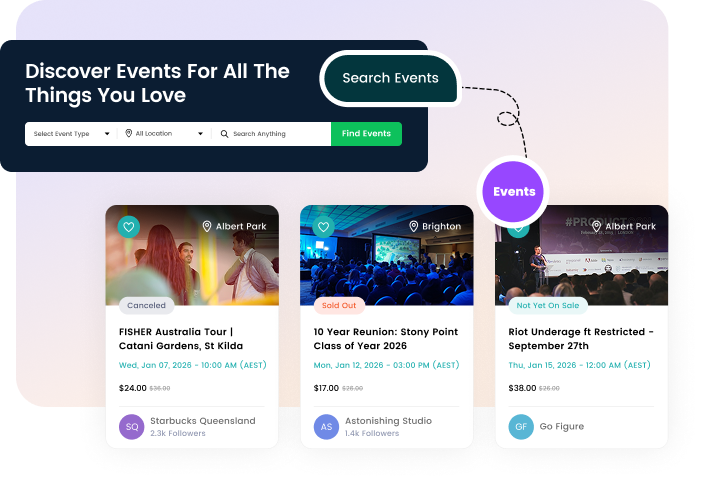 Discover events for all the things you love